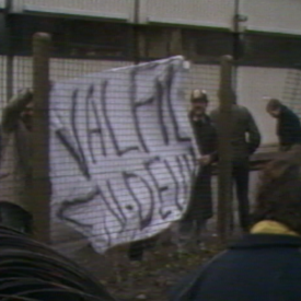 Réactions des travailleurs à la fermeture du laminoir Valfil en 1984